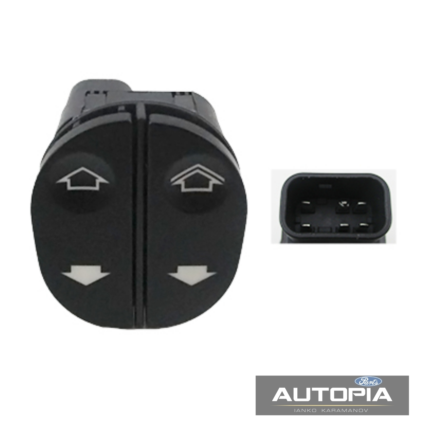 БУТОН ЕЛ.СТЪКЛО (L) FORD CONNECT